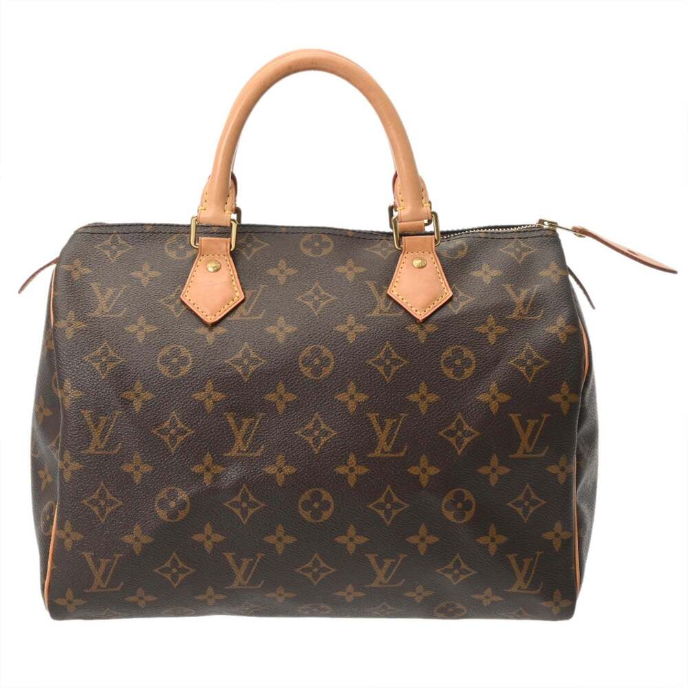 LOUIS VUITTON Authentic Brown Monogram Canvas Speedy 30 Bag - Picture 2 of 11